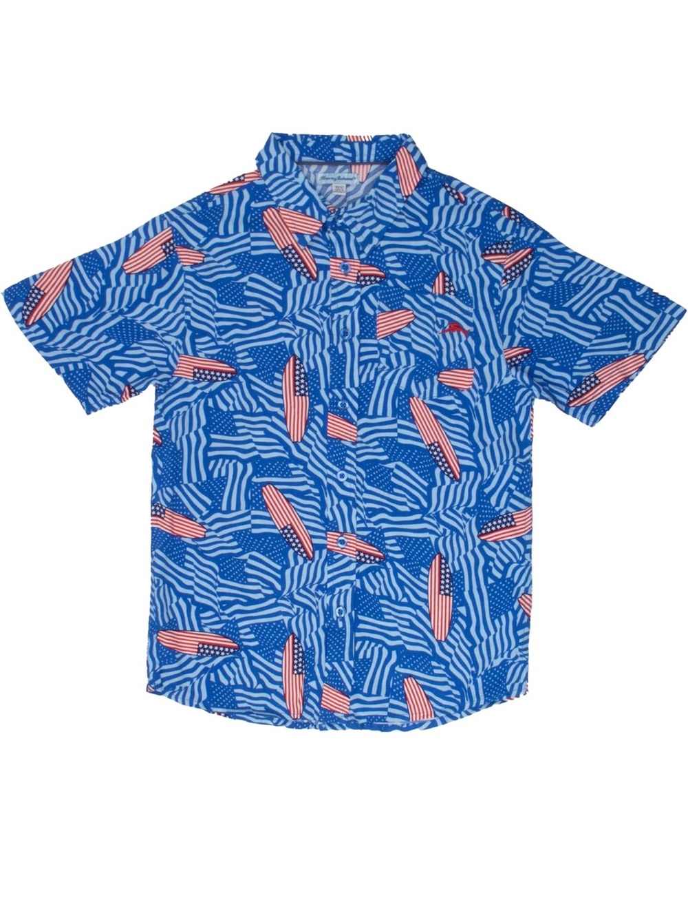 🇺🇸 🇺🇸 🇺🇸 Tommy Bahama Blue and Red Patterned Shirt